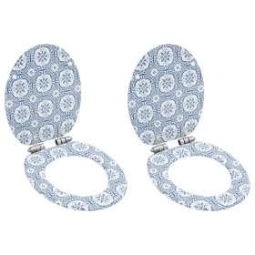 WC toilet seat 2 pcs soft closing lid MDF porcelain design by vidaXL, Toilet and bidet seats - Ref: Foro24-277002, Price: 84,...