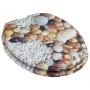 WC toilet seat 2 pcs soft closing lid MDF stone design by vidaXL, Toilet and bidet seats - Ref: Foro24-277003, Price: 115,03 ...