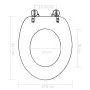 WC toilet seat 2 pcs soft closing lid MDF stone design by vidaXL, Toilet and bidet seats - Ref: Foro24-277003, Price: 103,71 ...