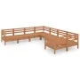 Garden furniture set 8 pieces solid honey brown pine wood by vidaXL, Garden sets - Ref: Foro24-3083247, Price: 433,87 €, Disc...