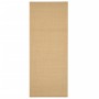 Alfombra de sisal natural 80x200 cm