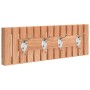 Solid walnut wood wall coat rack 42x8.5x14 cm by vidaXL, Towel racks - Ref: Foro24-350371, Price: 33,28 €, Discount: %
