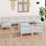 Garden furniture set 10 pieces solid white pine wood by vidaXL, Garden sets - Ref: Foro24-3083380, Price: 514,13 €, Discount: %
