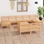 Juego de muebles de jardín 10 piezas madera maciza de pino de vidaXL, Conjuntos de jardín - Ref: Foro24-3083379, Precio: 451,...