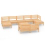 10-teiliges Gartenmöbel-Set aus massivem Kiefernholz von vidaXL, Gartensets - Ref: Foro24-3083379, Preis: 465,55 €, Rabatt: %