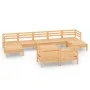 Juego de muebles de jardín 10 piezas madera maciza de pino de vidaXL, Conjuntos de jardín - Ref: Foro24-3083379, Precio: 451,...