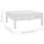 Gartenmöbel-Set 9-teilig aus massivem weißem Kiefernholz von vidaXL, Gartensets - Ref: Foro24-3083250, Preis: 487,63 €, Rabat...