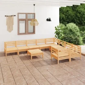 Garden furniture set 10 pieces solid pine wood by vidaXL, Garden sets - Ref: Foro24-3083259, Price: 412,44 €, Discount: %