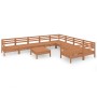 Gartenmöbel-Set 10-teilig aus massivem, honigbraunem Kiefernholz von vidaXL, Gartensets - Ref: Foro24-3083262, Preis: 561,15 ...