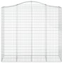 Gabionenkörbe 15 Stück Bogenform Eisen 200x50x180/200 cm von vidaXL, Töpfe und Pflanzgefäße - Ref: Foro24-3145737, Preis: 2,0...