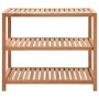 Estantería para baño madera maciza de nogal 65x40x55 cm