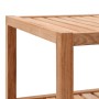 Estantería para baño madera maciza de nogal 65x40x55 cm