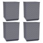 Jardineras 4 uds polipropileno gris oscuro 30x30x37 cm de vidaXL, Maceteros y jardineras - Ref: Foro24-364185, Precio: 98,75 ...