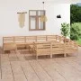 Juego de muebles de jardín 12 piezas madera maciza de pino de vidaXL, Conjuntos de jardín - Ref: Foro24-3083309, Precio: 493,...