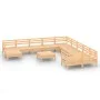 Juego de muebles de jardín 12 piezas madera maciza de pino de vidaXL, Conjuntos de jardín - Ref: Foro24-3083319, Precio: 493,...
