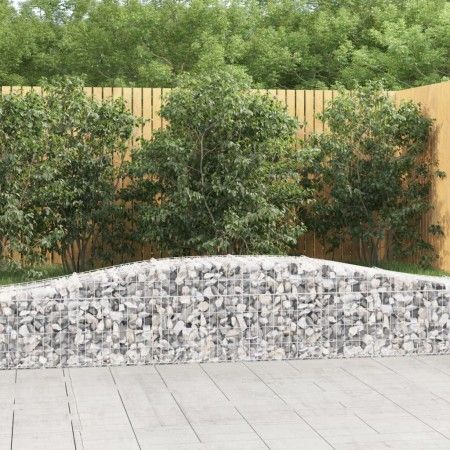 Gabionenkörbe 3 Stück Bogenform Eisen 400x50x40/60 cm von vidaXL, Töpfe und Pflanzgefäße - Ref: Foro24-3145918, Preis: 317,42...