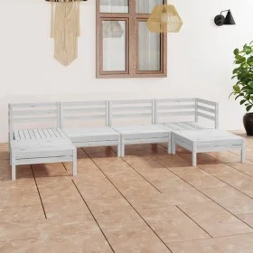 Garden furniture set 6 pieces solid white pine wood by vidaXL, Garden sets - Ref: Foro24-3083335, Price: 302,90 €, Discount: %