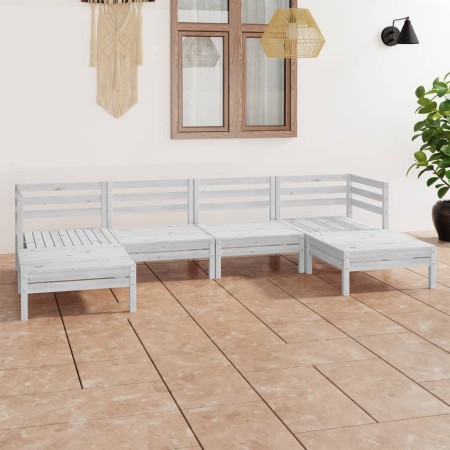 Garden furniture set 6 pieces solid white pine wood by vidaXL, Garden sets - Ref: Foro24-3083335, Price: 306,88 €, Discount: %