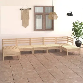 Garden furniture set 7 pieces solid pine wood by vidaXL, Garden sets - Ref: Foro24-3083344, Price: 313,61 €, Discount: %