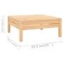 Gartenmöbel-Set 7-teilig aus massivem Kiefernholz von vidaXL, Gartensets - Ref: Foro24-3083344, Preis: 313,61 €, Rabatt: %
