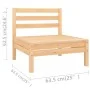 Gartenmöbel-Set 7-teilig aus massivem Kiefernholz von vidaXL, Gartensets - Ref: Foro24-3083344, Preis: 313,61 €, Rabatt: %