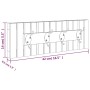 Solid walnut wood wall coat rack 42x8.5x14 cm by vidaXL, Towel racks - Ref: Foro24-350371, Price: 33,28 €, Discount: %