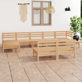 Gartenmöbel-Set 9-teilig aus massivem Kiefernholz von vidaXL, Gartensets - Ref: Foro24-3083354, Preis: 383,81 €, Rabatt: %