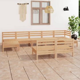 Juego de muebles de jardín 9 piezas madera maciza de pino de vidaXL, Conjuntos de jardín - Ref: Foro24-3083354, Precio: 403,0...