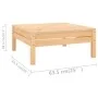 Gartenmöbel-Set 9-teilig aus massivem Kiefernholz von vidaXL, Gartensets - Ref: Foro24-3083354, Preis: 383,81 €, Rabatt: %