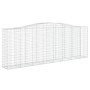 Gabionenkörbe, 15 Stück, Bogenform aus Eisen, 400 x 50 x 140/160 cm von vidaXL, Töpfe und Pflanzgefäße - Ref: Foro24-3145991,...