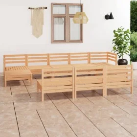 10-teiliges Gartenmöbel-Set aus massivem Kiefernholz von vidaXL, Gartensets - Ref: Foro24-3083364, Preis: 411,99 €, Rabatt: %