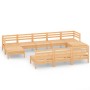 10-piece solid pine wood garden furniture set by vidaXL, Garden sets - Ref: Foro24-3083364, Price: 431,27 €, Discount: %