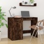 Schreibtisch aus geräuchertem Eichensperrholz mit Schrank von vidaXL, Schreibtische - Ref: Foro24-3185436, Preis: 143,02 €, R...