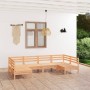 Gartenmöbel-Set 6-teilig aus massivem Kiefernholz von vidaXL, Gartensets - Ref: Foro24-3083394, Preis: 259,38 €, Rabatt: %