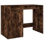 Schreibtisch aus geräuchertem Eichensperrholz mit Schrank von vidaXL, Schreibtische - Ref: Foro24-3185436, Preis: 143,02 €, R...