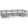 Gartenmöbel-Set 6-teilig aus massivem grauem Kiefernholz von vidaXL, Gartensets - Ref: Foro24-3083396, Preis: 317,01 €, Rabat...