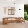 Gartenmöbel-Set 6-teilig aus massivem honigbraunem Kiefernholz von vidaXL, Gartensets - Ref: Foro24-3083397, Preis: 317,84 €,...