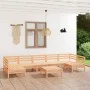 Gartenmöbel-Set 8-teilig aus massivem Kiefernholz von vidaXL, Gartensets - Ref: Foro24-3083409, Preis: 350,60 €, Rabatt: %