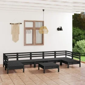Gartenmöbel-Set 8-teilig aus massivem Kiefernholz von vidaXL, Gartensets - Ref: Foro24-3083413, Preis: 424,47 €, Rabatt: %