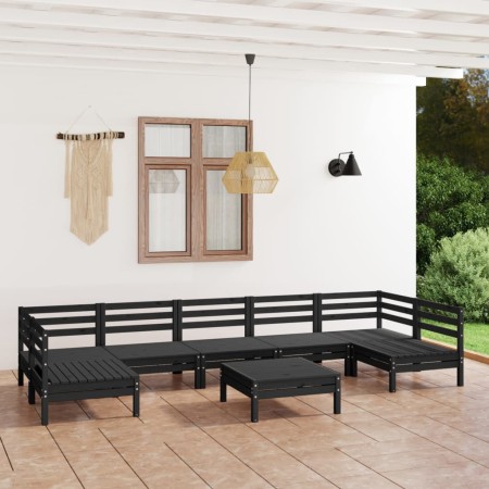 Juego de muebles de jardín 8 piezas madera maciza de pino de vidaXL, Conjuntos de jardín - Ref: Foro24-3083413, Precio: 430,16 €