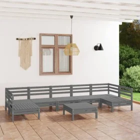 Gartenmöbel-Set 8-teilig aus massivem Kiefernholz von vidaXL, Gartensets - Ref: Foro24-3083411, Preis: 410,02 €, Rabatt: %