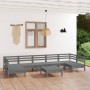 Gartenmöbel-Set 8-teilig aus massivem Kiefernholz von vidaXL, Gartensets - Ref: Foro24-3083411, Preis: 415,42 €, Rabatt: %