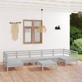 Garden furniture set 8 pieces solid pine wood by vidaXL, Garden sets - Ref: Foro24-3083410, Price: 420,75 €, Discount: %
