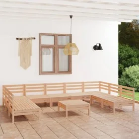Garden furniture set 10 pieces solid pine wood by vidaXL, Garden sets - Ref: Foro24-3083419, Price: 409,05 €, Discount: %