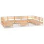 Garden furniture set 10 pieces solid pine wood by vidaXL, Garden sets - Ref: Foro24-3083419, Price: 409,05 €, Discount: %