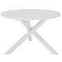 Mesa de comedor MDF blanca 120x75 cm