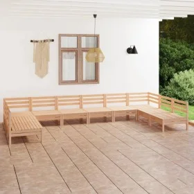 Garden furniture set 10 pieces solid pine wood by vidaXL, Garden sets - Ref: Foro24-3083424, Price: 405,98 €, Discount: %
