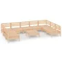 Gartenmöbel-Set 10-teilig aus massivem Kiefernholz von vidaXL, Gartensets - Ref: Foro24-3083539, Preis: 412,44 €, Rabatt: %