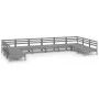 Gartenmöbel-Set 10-teilig aus massivem grauem Kiefernholz von vidaXL, Gartensets - Ref: Foro24-3083426, Preis: 511,60 €, Raba...
