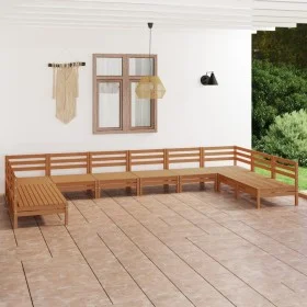 Gartenmöbel-Set 10-teilig aus massivem, honigbraunem Kiefernholz von vidaXL, Gartensets - Ref: Foro24-3083427, Preis: 508,15 ...